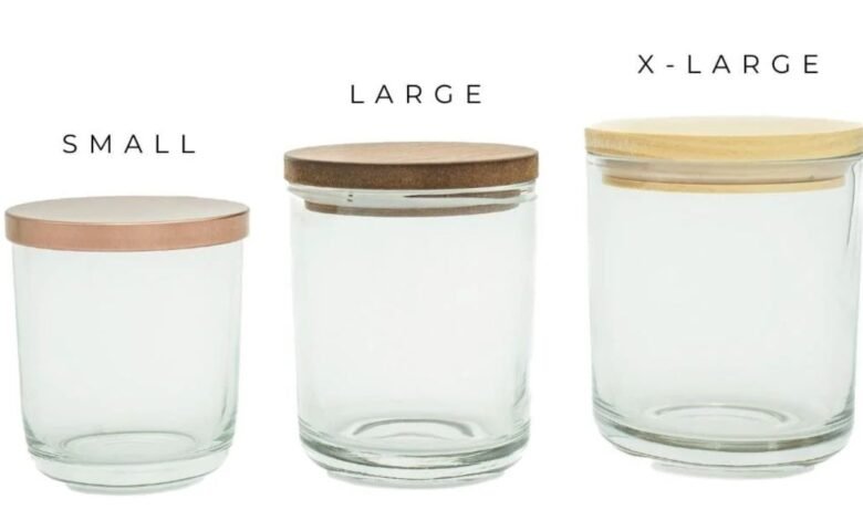 Candle Jars with Lids Wholesale