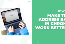 address bar in Chrome work