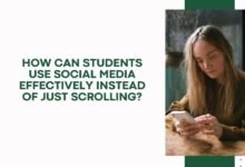 How can students use social media effectively instead of just scrolling?